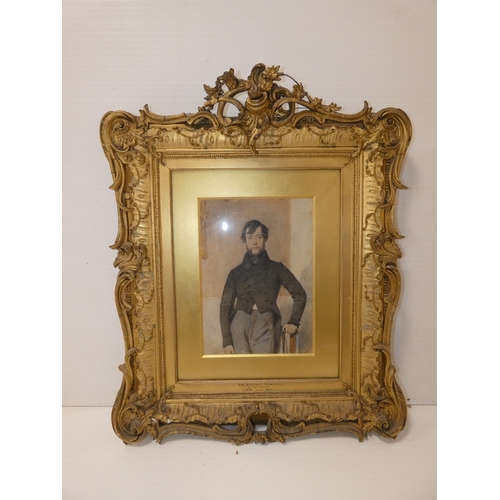 22 - 19th century British SchoolSir William Maxwell of Monreith 1805-1877. watercolour, titled to lower m... 