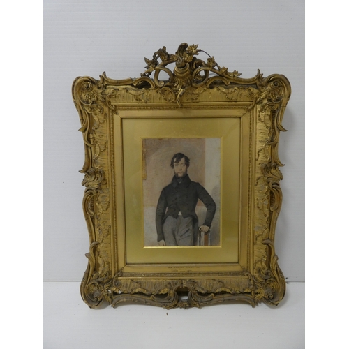 22 - 19th century British SchoolSir William Maxwell of Monreith 1805-1877. watercolour, titled to lower m... 