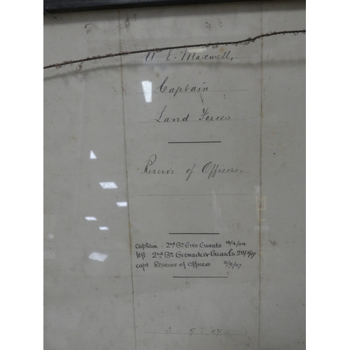 29 - Captain A.E. Maxwell (Land Forces)Lieutenant Colonel Aymer Edward Maxwell, 1877-1914,Group of six Mi... 