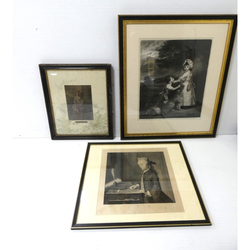 33 - After Sir Joshua Reynoldsengraving by Norman Hirst of Children and a dog. signed in pencil lower lef... 