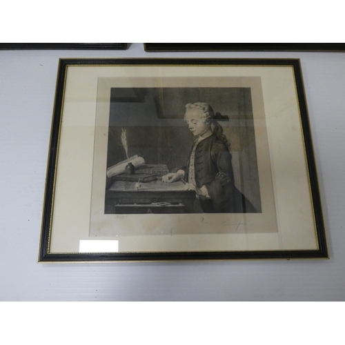 33 - After Sir Joshua Reynoldsengraving by Norman Hirst of Children and a dog. signed in pencil lower lef... 