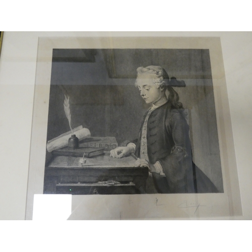 33 - After Sir Joshua Reynoldsengraving by Norman Hirst of Children and a dog. signed in pencil lower lef... 