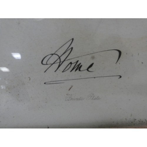38 - Edwardian portrait print of Charles Douglas Home, signed indistinctly to lower margin, framed in ros... 
