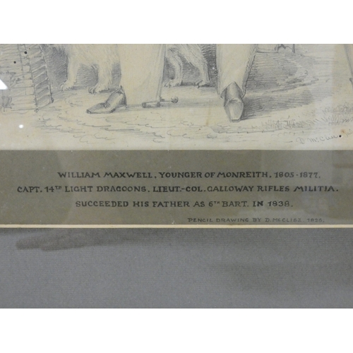 41 - Daniel McClise, British 19th centuryWilliam Maxwell, Younger of Monreith, 1805-1877.(Capt 14th Light... 