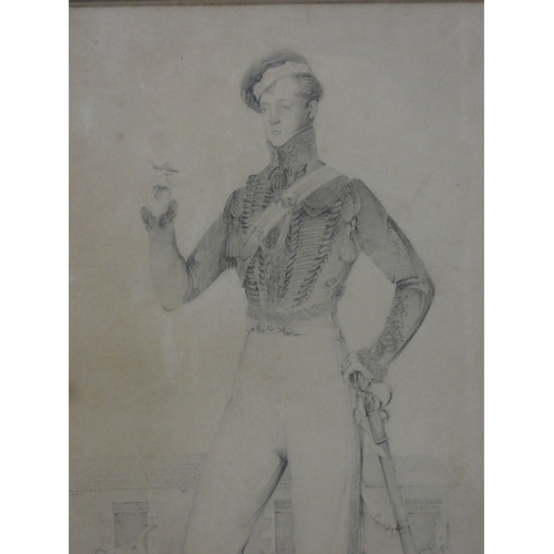 41 - Daniel McClise, British 19th centuryWilliam Maxwell, Younger of Monreith, 1805-1877.(Capt 14th Light... 