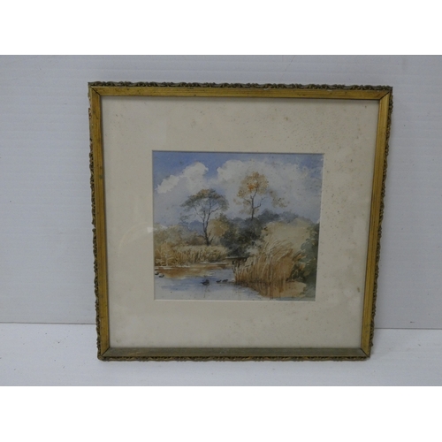 48 - British School c. early 20th centuryPortrait of a seated Gentleman.watercolour in gesso frame, and f... 