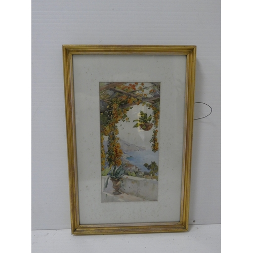 48 - British School c. early 20th centuryPortrait of a seated Gentleman.watercolour in gesso frame, and f... 