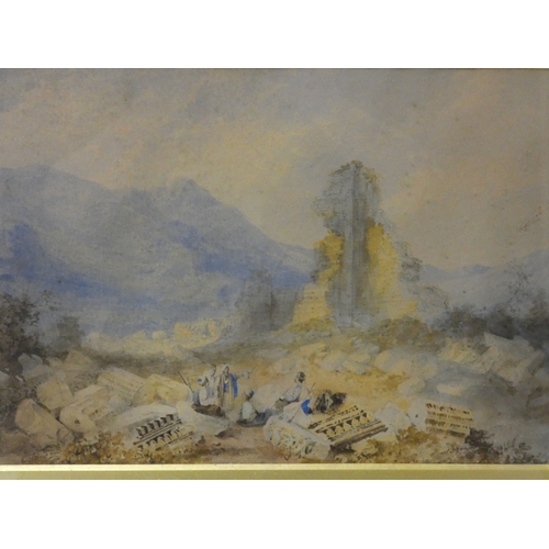 5 - William Page, British 1794-1872Landscape in Turkey in 1818.Signed watercolour, 28cm x 40cm.... 