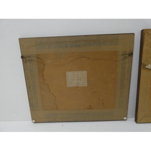 56 - R. Denholm, British.Flying Game Birds.four print etchings, framed and glazed and two others similar,... 