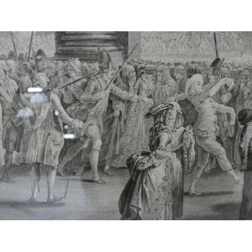 57 - Lobby of the House of Commons 1880, after the original photograph, and three other prints to include... 