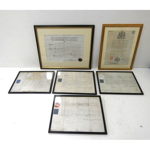 58 - Sir Herbert Eustace Maxwell 7th Bt, Scottish 19th century, Commission or appointment document c. 187... 
