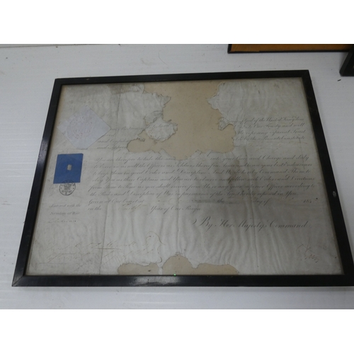 58 - Sir Herbert Eustace Maxwell 7th Bt, Scottish 19th century, Commission or appointment document c. 187... 