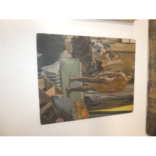59 - Shan GrantStill Life.Oil on board, Southampton Art Society label verso, with another oil on canvas o... 