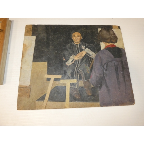 59 - Shan GrantStill Life.Oil on board, Southampton Art Society label verso, with another oil on canvas o... 