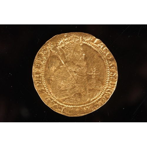 1298 - UNITED KINGDOM King James I (1603-1625) (James VI of Scotland 1567-1625) hammered gold unite or scep... 