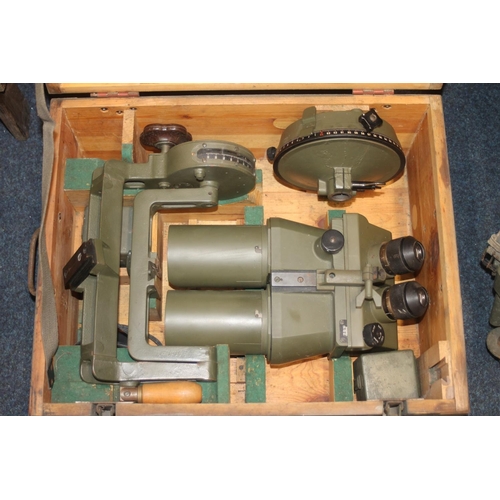 1537 - Pair of WWII Nazi German Third Reich Flak spotting binoculars DF 10x80, serial number 42891, code 'd... 