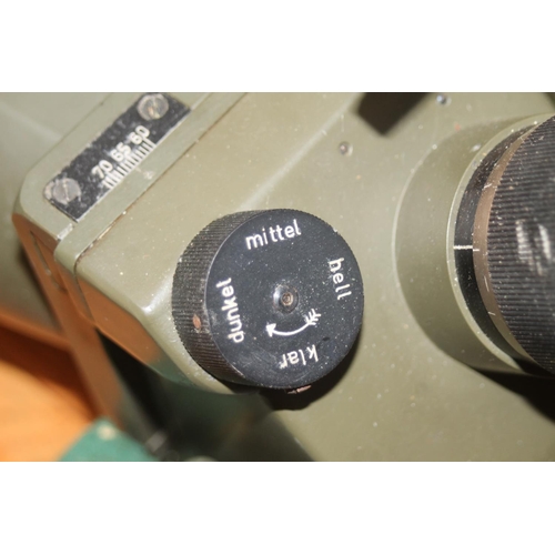 1537 - Pair of WWII Nazi German Third Reich Flak spotting binoculars DF 10x80, serial number 42891, code 'd... 