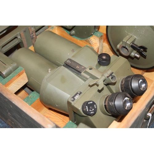 1537 - Pair of WWII Nazi German Third Reich Flak spotting binoculars DF 10x80, serial number 42891, code 'd... 