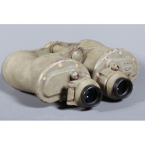 1530 - WWII Nazi German Third Reich Kriegsmarine naval U-Boat binoculars 8x60 Fat Boy type, serial number 4... 