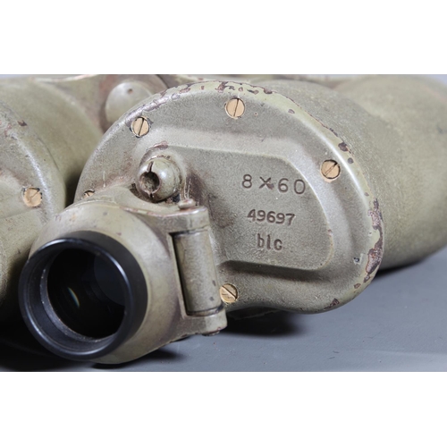 1530 - WWII Nazi German Third Reich Kriegsmarine naval U-Boat binoculars 8x60 Fat Boy type, serial number 4... 