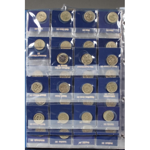 Change Checker ring binder album containing around sixty two-pound £2 ...