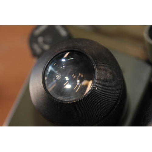 1537 - Pair of WWII Nazi German Third Reich Flak spotting binoculars DF 10x80, serial number 42891, code 'd... 
