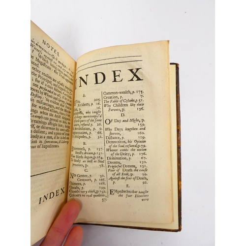 19 - LUCRETIUS.&nbsp;&nbsp;Titus Lucretius Carus, His Six Books of Epicurean Philosophy Done Into English... 