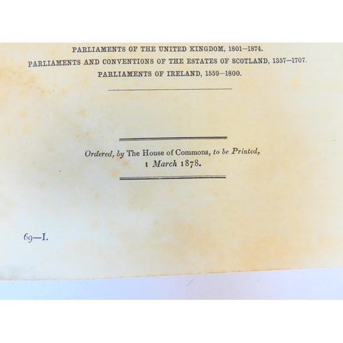 12 - Returns of Members of Parliament.&nbsp;&nbsp;Return of the Names of Members of Parliament including ... 