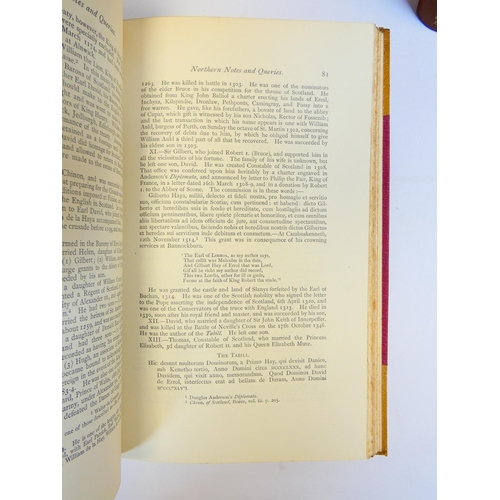13 - HALLEN A. W. CORNELIUS (Ed).&nbsp;&nbsp;Northern Notes & Queries. Vols. 1 to 6 in three. Nice cr... 