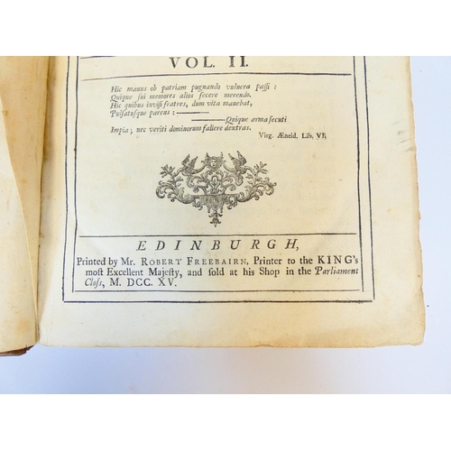 24 - ABERCROMBY PATRICK.&nbsp;&nbsp;The Martial Atchievements of the Scots Nation. 2 vols. Folio. Old pan... 