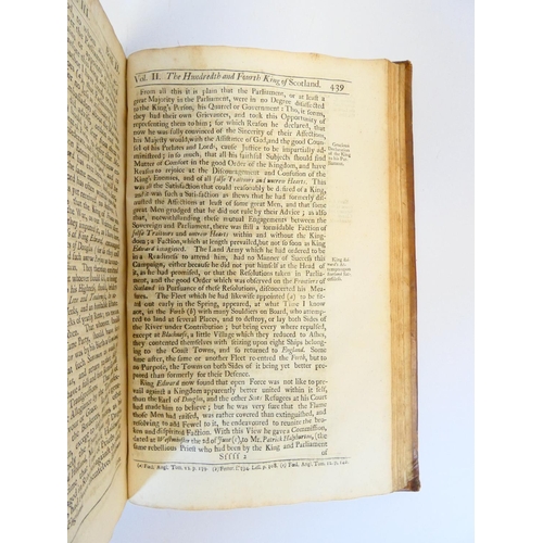 24 - ABERCROMBY PATRICK.&nbsp;&nbsp;The Martial Atchievements of the Scots Nation. 2 vols. Folio. Old pan... 