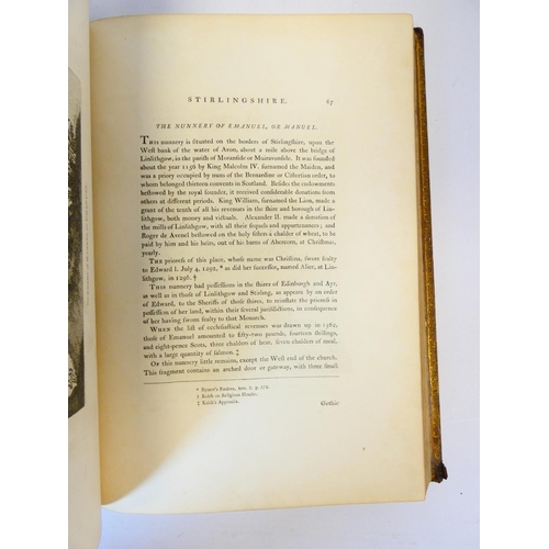 25 - GROSE FRANCIS.  The Antiquities of Scotland. 2 vols. Many eng. plates. Folio. Embossed calf, recased... 