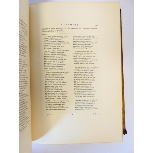 25 - GROSE FRANCIS.  The Antiquities of Scotland. 2 vols. Many eng. plates. Folio. Embossed calf, recased... 