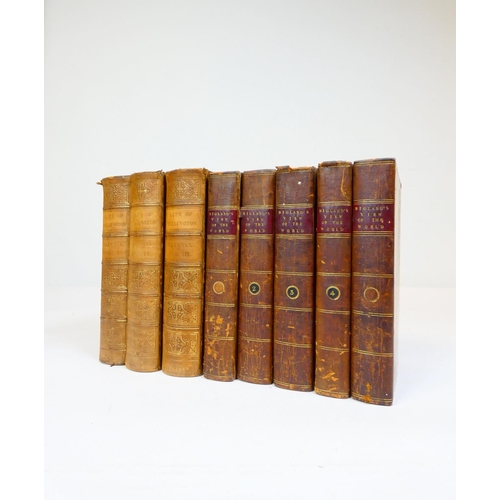 27 - BIGLAND JOHN.&nbsp;&nbsp;A Geographical & Historical View of the World. 5 vols. Calf. 1810; also... 