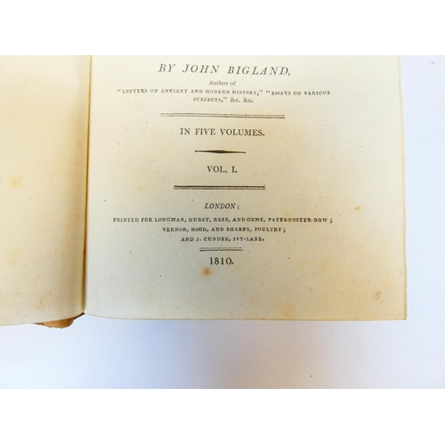 27 - BIGLAND JOHN.&nbsp;&nbsp;A Geographical & Historical View of the World. 5 vols. Calf. 1810; also... 