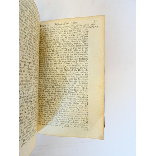 28 - RALEIGH SIR WALTER.&nbsp;&nbsp;The General History of the World, Being an Abridgement of Sir Walter ... 