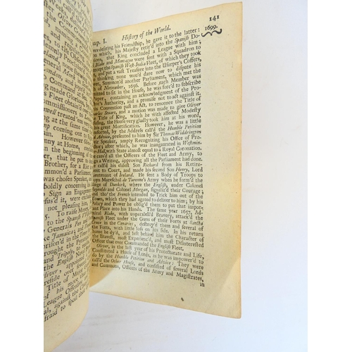 28 - RALEIGH SIR WALTER.&nbsp;&nbsp;The General History of the World, Being an Abridgement of Sir Walter ... 