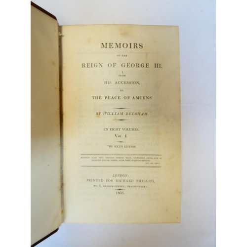 31 - BELSHAM WILLIAM.  History of Great Britain from the Revolution, 1688, to the Conclusion of the Treat... 