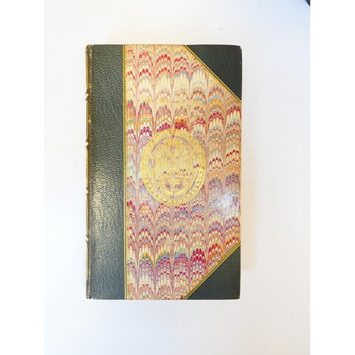 33 - SCOTT SIR WALTER.  The Poetical Works. Half titles. Eng. frontis. 12mo. Handsome green half morocco,... 