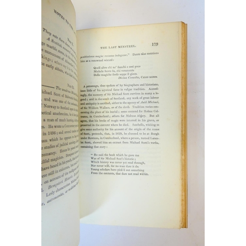 33 - SCOTT SIR WALTER.  The Poetical Works. Half titles. Eng. frontis. 12mo. Handsome green half morocco,... 