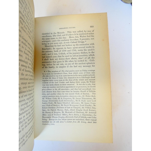 34 - (LOCKHART J.G.).  Memoirs of the Life of Sir Walter Scott, Bart. 7 vols. Half titles. Eng. frontis. ... 