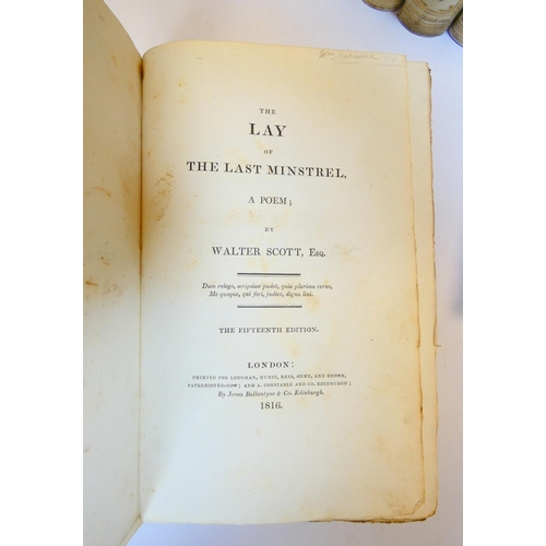 34 - (LOCKHART J.G.).  Memoirs of the Life of Sir Walter Scott, Bart. 7 vols. Half titles. Eng. frontis. ... 