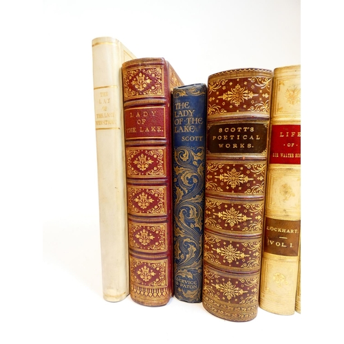 34 - (LOCKHART J.G.).  Memoirs of the Life of Sir Walter Scott, Bart. 7 vols. Half titles. Eng. frontis. ... 