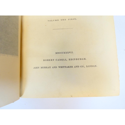 34 - (LOCKHART J.G.).  Memoirs of the Life of Sir Walter Scott, Bart. 7 vols. Half titles. Eng. frontis. ... 