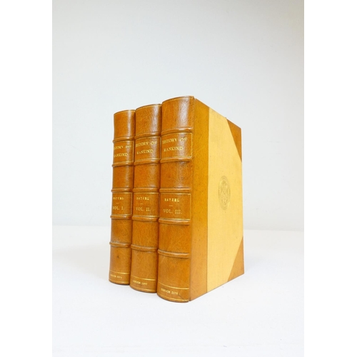 35 - RATZEL FRIEDRICH.  The History of Mankind. 3 vols. Col. frontis. Many eng. illus. Quarto. Nice half ... 