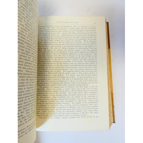 35 - RATZEL FRIEDRICH.  The History of Mankind. 3 vols. Col. frontis. Many eng. illus. Quarto. Nice half ... 