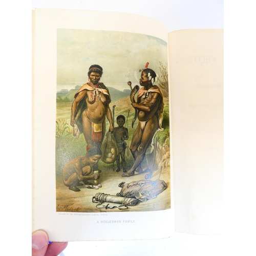35 - RATZEL FRIEDRICH.  The History of Mankind. 3 vols. Col. frontis. Many eng. illus. Quarto. Nice half ... 