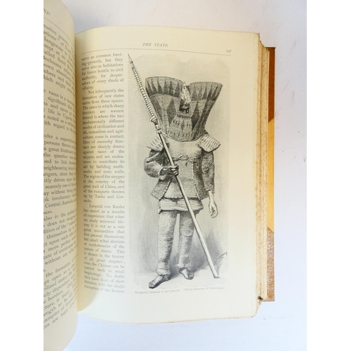 35 - RATZEL FRIEDRICH.  The History of Mankind. 3 vols. Col. frontis. Many eng. illus. Quarto. Nice half ... 