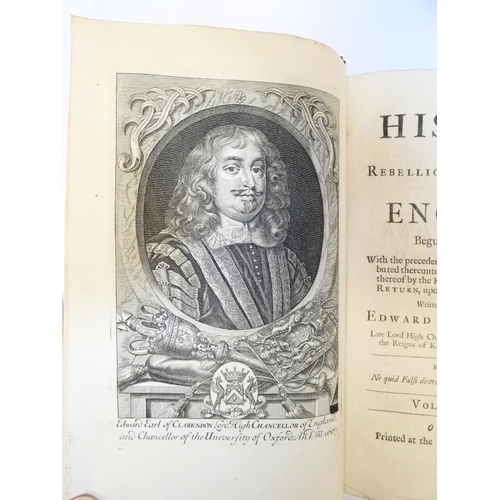 36 - CLARENDON EARL OF.&nbsp;&nbsp;The History of the Rebellion & Civil Wars in England. 3 vols. in s... 