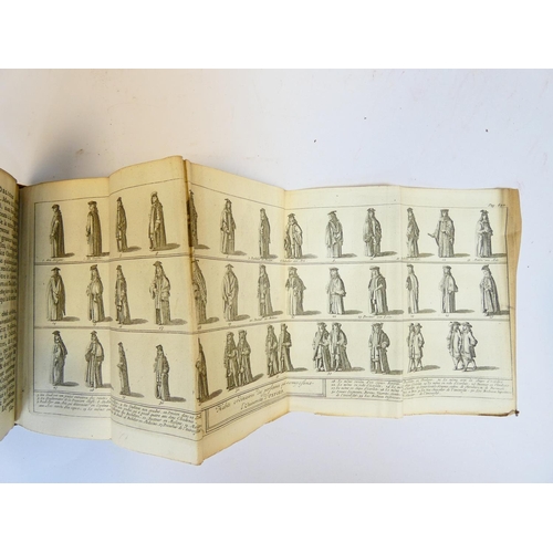 37 - BEEVERELL JAMES.  Les Delices de la Grand Bretagne & de L'Irelande. 8 vols. Titles in red & ... 